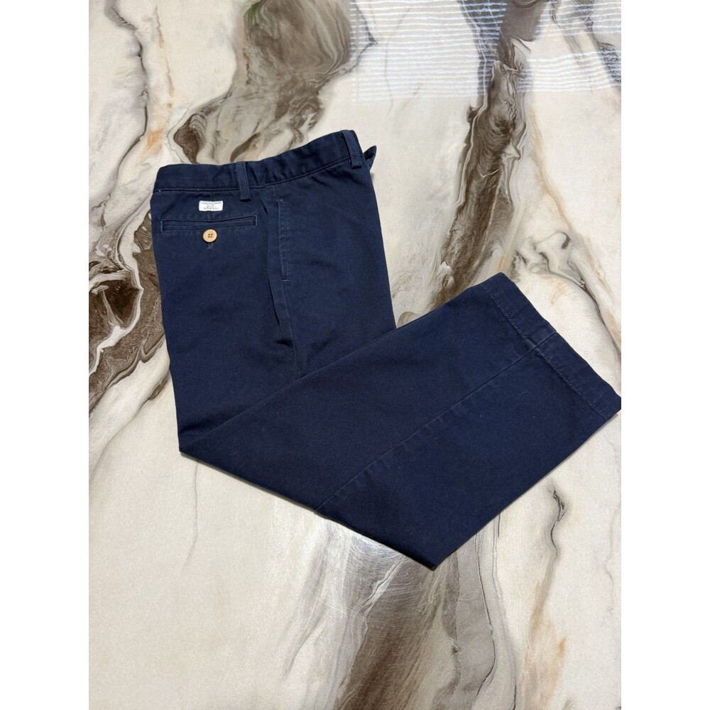 Vineyard Vines Boys Size 6 Breaker Pants Navy Blue Cotton Twill Chino Trousers